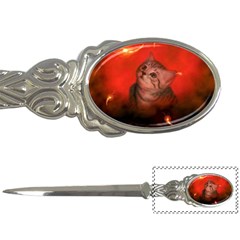 Cute Little Kitten, Red Background Letter Openers by FantasyWorld7