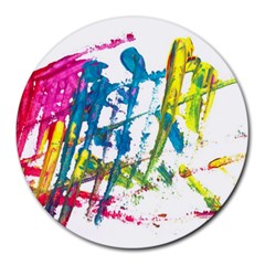 No 128 Round Mousepads by AdisaArtDesign