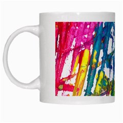 No 128 White Mugs by AdisaArtDesign