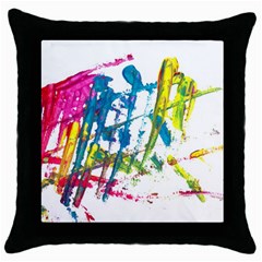 No 128 Throw Pillow Case (black) by AdisaArtDesign