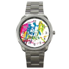 No 128 Sport Metal Watch by AdisaArtDesign