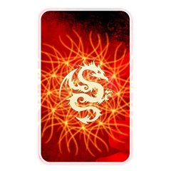 Wonderful Golden Dragon On Red Vintage Background Memory Card Reader by FantasyWorld7