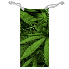 Marijuana Plants Pattern Jewelry Bag by dflcprints