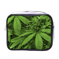 Marijuana Plants Pattern Mini Toiletries Bags by dflcprints