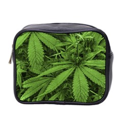 Marijuana Plants Pattern Mini Toiletries Bag 2-side by dflcprints