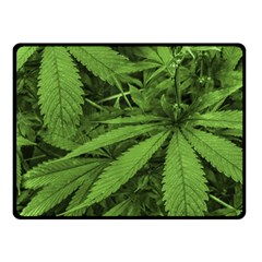 Marijuana Plants Pattern Fleece Blanket (small) by dflcprints