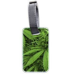 Marijuana Plants Pattern Luggage Tags (two Sides) by dflcprints