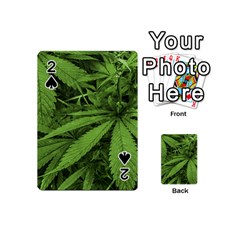 Marijuana Plants Pattern Playing Cards 54 (mini)  by dflcprints