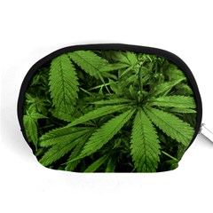 Marijuana Plants Pattern Accessory Pouches (medium)  by dflcprints