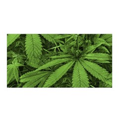 Marijuana Plants Pattern Satin Wrap by dflcprints