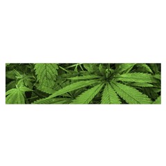 Marijuana Plants Pattern Satin Scarf (oblong) by dflcprints