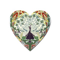 Art Nouveau Peacock Heart Magnet by NouveauDesign