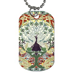 Art Nouveau Peacock Dog Tag (one Side) by NouveauDesign