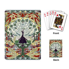 Art Nouveau Peacock Playing Card by NouveauDesign