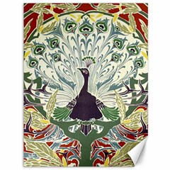 Art Nouveau Peacock Canvas 36  X 48   by NouveauDesign