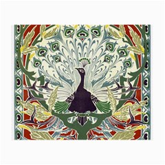 Art Nouveau Peacock Small Glasses Cloth (2-side) by NouveauDesign