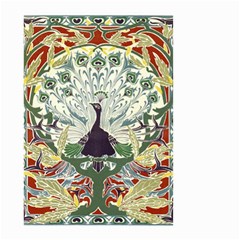 Art Nouveau Peacock Small Garden Flag (two Sides) by NouveauDesign