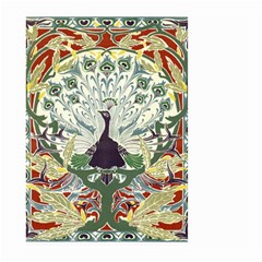 Art Nouveau Peacock Large Garden Flag (two Sides)