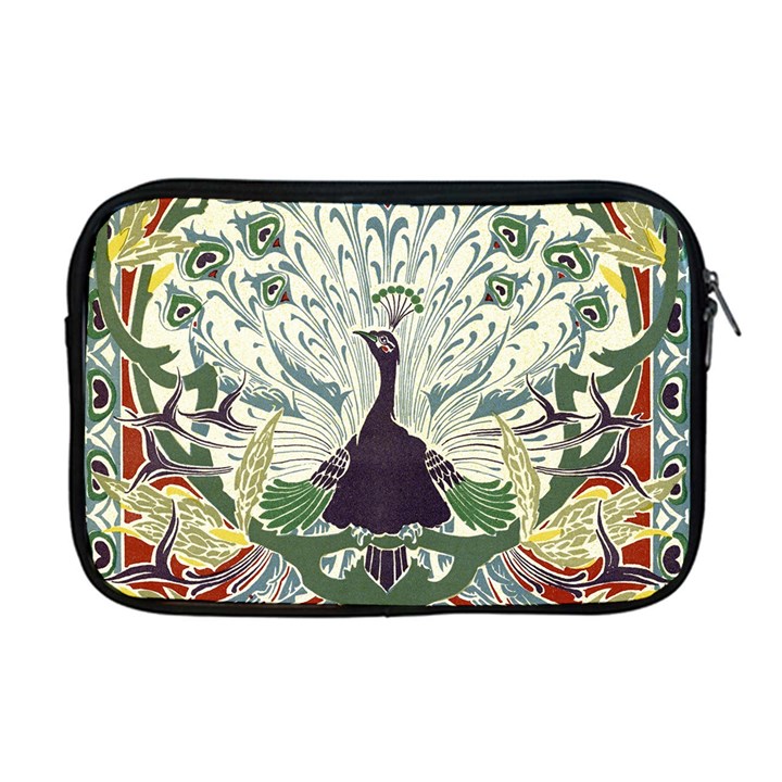 Art nouveau peacock Apple MacBook Pro 17  Zipper Case