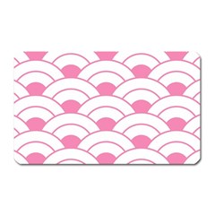 Art Deco Shell Pink White Magnet (rectangular) by NouveauDesign