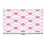 art deco shell pink white Business Card Holders Front