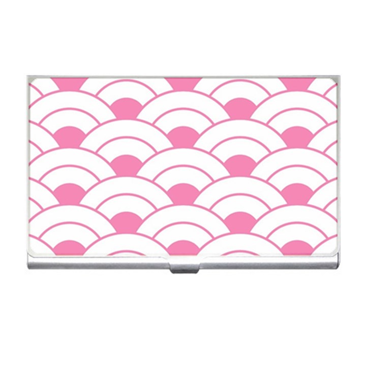 art deco shell pink white Business Card Holders