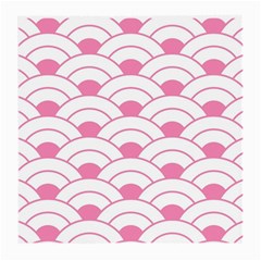 Art Deco Shell Pink White Medium Glasses Cloth (2-side) by NouveauDesign