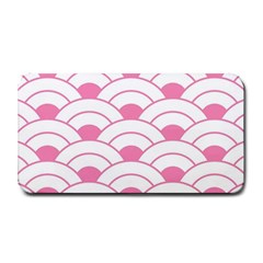 Art Deco Shell Pink White Medium Bar Mats by NouveauDesign