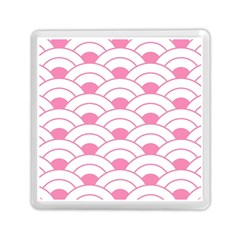 Art Deco Shell Pink White Memory Card Reader (square)  by NouveauDesign