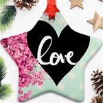 modern collage shabby chic Ornament (Star) Front