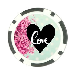 Modern Collage Shabby Chic Poker Chip Card Guard by NouveauDesign