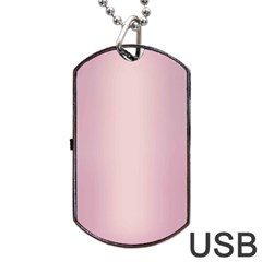 Beautiful,rose Gold,pattern Dog Tag Usb Flash (two Sides) by NouveauDesign