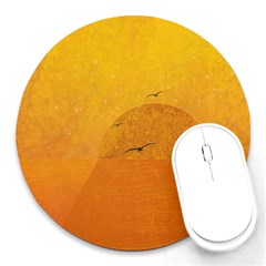 Sunset Round Mousepads by berwies