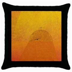 Sunset Throw Pillow Case (black) by berwies