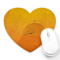 Sunset Heart Mousepads by berwies