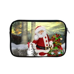 Sanata Claus With Snowman And Christmas Tree Apple Macbook Pro 13  Zipper Case by FantasyWorld7