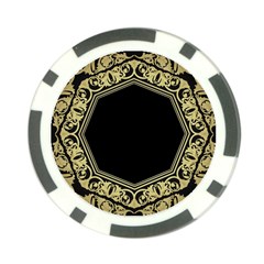 Art Nouvea Antigue Poker Chip Card Guard by NouveauDesign