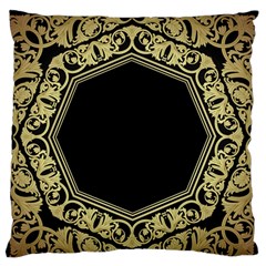 Art Nouvea Antigue Large Flano Cushion Case (one Side) by NouveauDesign