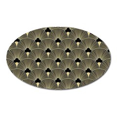 Art Deco Fan Pattern Oval Magnet by NouveauDesign