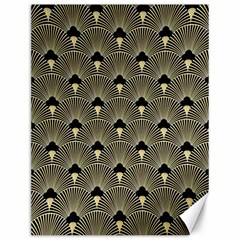 Art Deco Fan Pattern Canvas 12  X 16   by NouveauDesign