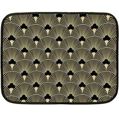 Art Deco Fan Pattern Double Sided Fleece Blanket (mini)  by NouveauDesign