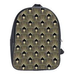 Art Deco Fan Pattern School Bag (large)