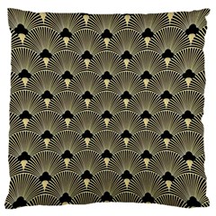 Art Deco Fan Pattern Large Flano Cushion Case (two Sides) by NouveauDesign