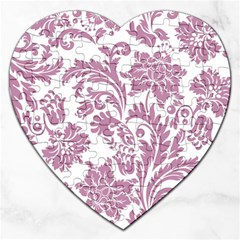 Vintage Floral Pattern Jigsaw Puzzle (heart) by NouveauDesign