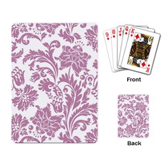 Vintage Floral Pattern Playing Card by NouveauDesign