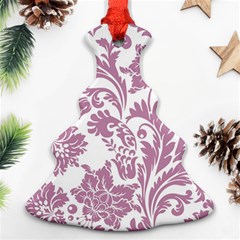 Vintage Floral Pattern Christmas Tree Ornament (two Sides) by NouveauDesign