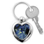 van gogh inspired Key Chains (Heart)  Front