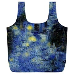 Van Gogh Inspired Full Print Recycle Bags (l)  by NouveauDesign