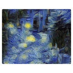 Van Gogh Inspired Double Sided Flano Blanket (medium)  by NouveauDesign