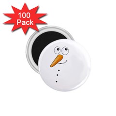 Cute Snowman 1 75  Magnets (100 Pack)  by Valentinaart